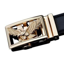 Ceinture automatique en métal Eagle Gold pour homme ceinture de créateur haute qualité véritable