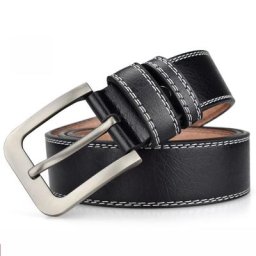 Anpudusen-Ceinture en cuir avec boucle ardillon en alliage pour hommes marque de luxe haute