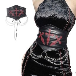 Dropsunshine-Robe chemise décontractée pour femme corset à la taille corset sexy pour boîte de