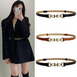 Ceinture Ajustable en Cuir PU pour Femme Accessoire Trempé Nouvelle Collection