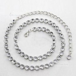 Chaîne de ventre en biscuits pour femme robe une pièce en métal ceinture fine allongée mode