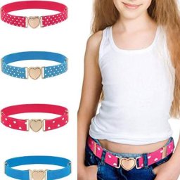 Ceinture Simple et mignonne pour enfants 60cm avec boucle en cœur pour filles