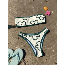 Maillot de bain imprimé floral pour femmes ensemble deux pièces bikini pour la plage été 2023
