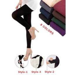 VISNXGI-Leggings en Velours Fin pour Femme Pantalon Chaud Slim Couleur Unie Vêtements en Tricot