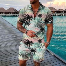 Ensemble t-shirt et short de sport à manches courtes pour hommes impression numérique 3D chemise