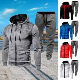 Vestes à capuche pour hommes manteaux sweat-shirt décontracté à fermeture éclair survêtement à la