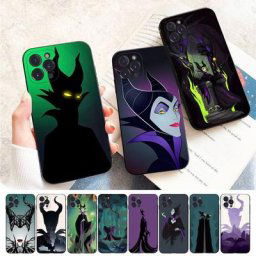 Coque de téléphone Disney Maleficent Witch coque mobile pour iPhone 8 7 6 6S Plus X SE 2020