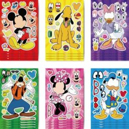 Disney-Autocollants de puzzle Donald Duck pour enfants valise ordinateur portable assemblé jouets