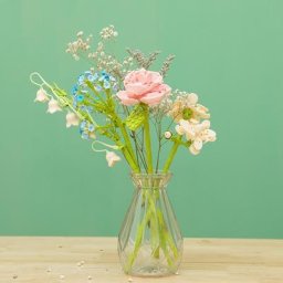MOC-Bouquet de fleurs éternelles romantiques pour filles petites fleurs de rose construction de