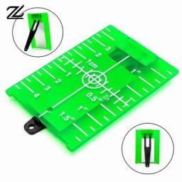 Plaque de carte cible laser adaptée aux lasers linéaires niveau laser vert ou rouge 11.5cm x 7.4cm