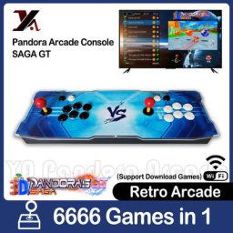 Pandora-Machine de jeu d'arcade 6666 en 1 Wi-Fi console d'arcade rétro 3D armoire Bartop
