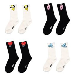 Chaussettes en coton de dessin animé mignon Anime bas chauds chaussettes en laine cadeau
