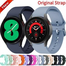 Bracelet Original en Silicone pour Samsung Galaxy Watch 4 Classique 46mm 42mm/5 Pro 45mm 4/5