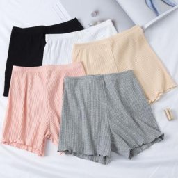 Pantalon de sécurité à trois points à volants pour femmes vêtements d'extérieur en coton leggings