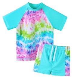 BAOHULU – maillot de bain deux pièces pour filles pour enfants de 3 à 14 ans UPF50 + protection