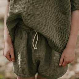 Short d'été en mousseline de coton biologique pour enfants short décontracté pour garçons et