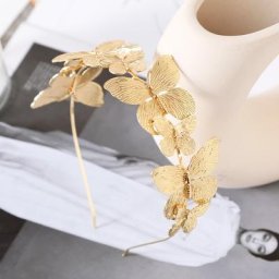 Serre-tête papillon doré pour femmes bandeau Vintage élégant accessoires de cheveux à la mode