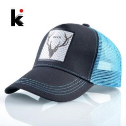 Casquette de Baseball en Maille pour Homme et Femme Chapeau à la Mode avec Patch Animal Respirant