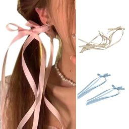 Ruban pour pince à cheveux Barrettes nœud papillon épingle à cheveux ruban