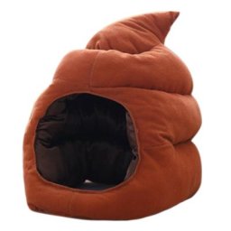 Chapeau en forme de merde pour adultes écharpe mignonne en peluche couvre-chef de dessin animé