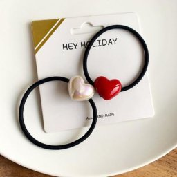 Chouchous en Caoutchouc avec Perles pour Femme et Fille Porte-Queue de Cheval Accessoires