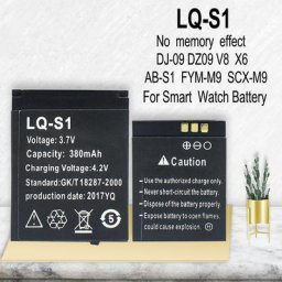 LQ-S1 3.7V 380mAh Montre Intelligente Batterie DZ09 Batterie Pour DJ-09 V8 X6 AB-S1 SCX-M9 FYM-M9