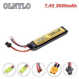 Batterie Lipo 7.4v 2600mAh pour Mini pistolet à eau pistolet à Air BB pièces de pistolets