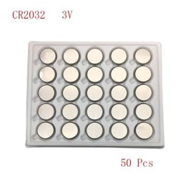 Pile bouton au lithium pour montres et horloges pile bouton CR2032 BR2032 DL2032 CR2032 3V 50
