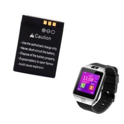 2pcs DZ09 QW09 Montre Intelligente Batterie LQ-S1 3.7V 380mAh Lithium Rechargeable Batterie Pour
