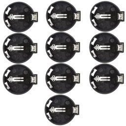 10 pièces CR2032 CR2025 CR2016 support de batterie boîte de support de pile prise avec 2 broches