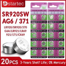 20PCS AG6 LR920 370 1.55V Piles Bouton Pour Montre Jouets Télécommande L921 LR69 SR920 370 371A 171