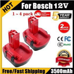 1~4 pack 3500mAh pour batterie bosch 12v remplacer Bosch 12V Drill PSR 12 GSR 12 VE-2 GSB 12