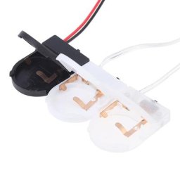Boîtier avec interrupteur marche/arrêt et fil 3V 100 pièces/lot boîtier de chargeur de batterie
