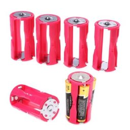 Adaptateur de cellule parallèle 4AAA à la taille C support de batterie pour Dc 1.5V pour boîtier