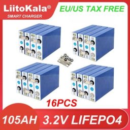 SpringAh-Batterie VePO4 pour moto et voiture électrique 16 pièces/lot bricolage 4s 12V 24V