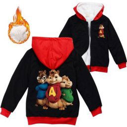Alvin and The Chippe-Sweats à capuche d'hiver pour enfants sweats à capuche pour garçons vestes