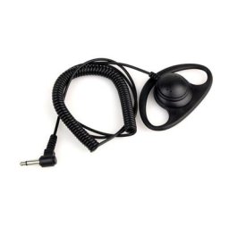 Écouteur portable incurvé en forme de D pour deux émetteurs-récepteurs radio casque d'écoute