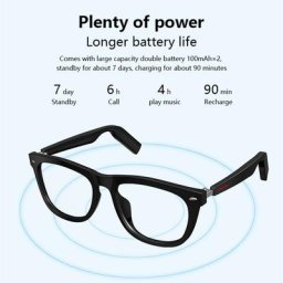Lunettes intelligentes Bluetooth sans fil E11 TWS style Sophia-Conduction écouteurs étanches