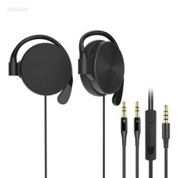 Écouteurs avec crochet d'oreille 3.5mm pour exercices Gym Compatible avec téléphones iOS et