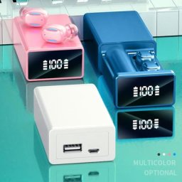 Écouteurs tactiles sans fil oreillettes compatibles Bluetooth étanches quotidiennement pour