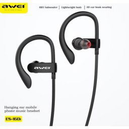 Awei ES-160i 3.5mm Filaire Stéréo Casque Earhook Dans L'oreille Musique dehors Casque Avec Micro