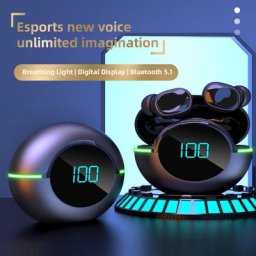 Écouteurs sans fil Bluetooth 5.1 TWS Y80 casque d'écoute stéréo 9D musique avec micro pour