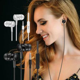 Écouteurs filaires pour Sport oreillettes casque d'écoute micro musique pour Samsung Xiaomi