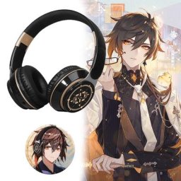 Casque sans fil Genshin Impact Zhong Li accessoires de cosplay portable jeu Bluetooth stéréo