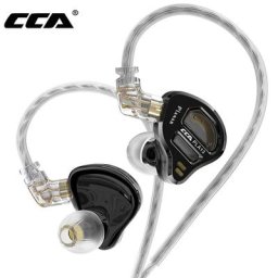 CCA-Écouteurs intra-auriculaires filaires en métal avec microphone casque orthodynamique
