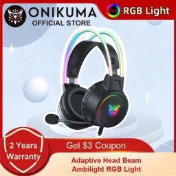 ONIKUMA – casque de jeu X15 Pro avec micro Surround RGB Durable 3.5mm pour Switch PS5