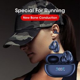 Oreillettes sans fil Bluetooth TWS pour téléphones oreillettes de Sport à Conduction osseuse