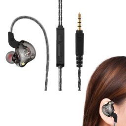 Écouteurs intra-auriculaires filaires avec Microphone oreillettes filaires pour chanteurs