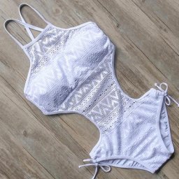 Maillot de bain une pièce en dentelle élégant vintage noir sexy amissié push up pour femmes