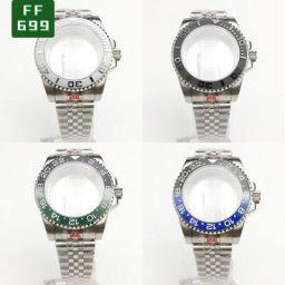 Boîtier en acier inoxydable pour montre lunette en céramique Gstuff verre de table bracelet à